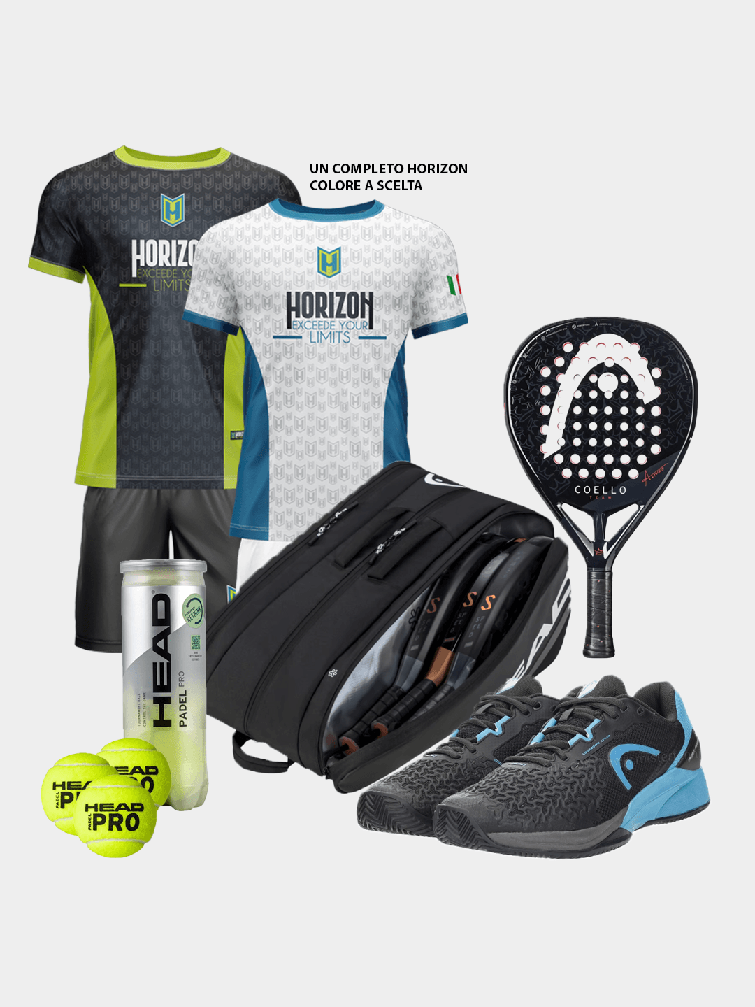 Kit Padel Uomo Head Pro