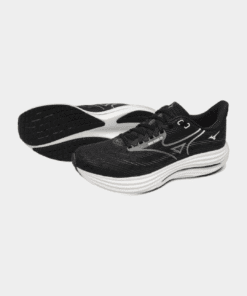 scarpe uomo running mizuno wave rider 29 black white 6